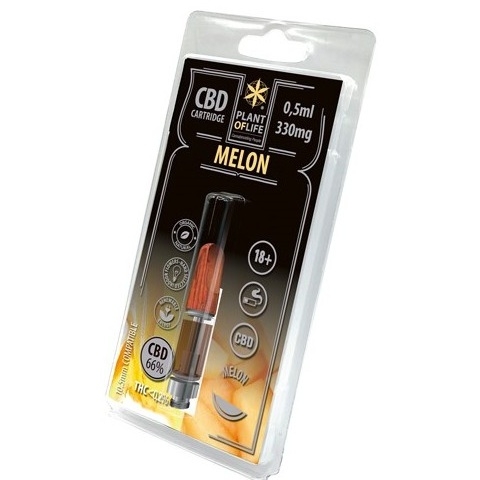 cartridge 66 por ciento de CBD sabor melon 0,5ml cokocbd