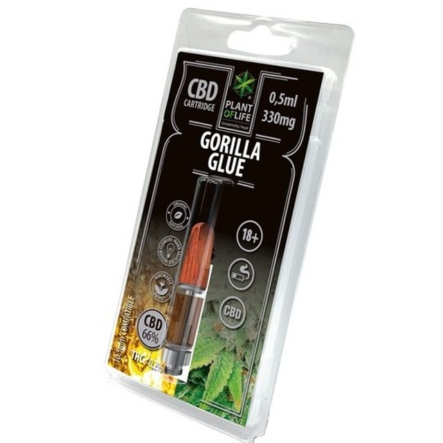 cartridge 66 por ciento de CBD sabor gorilla glue 0,5ml cokocbd